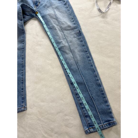 Revice Womens Venus Crop High Waist Star Butt Denim Skinny Leg Jeans Size 24 - Picture 7 of 7